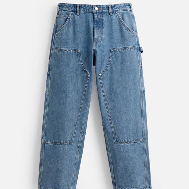 ZARA 더블니 카펜터 데님 팬츠 32