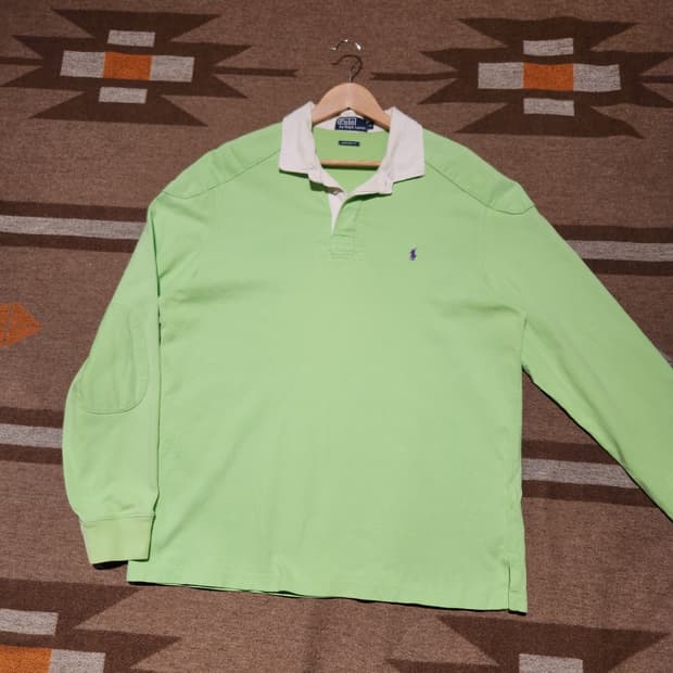 폴로랄프로렌 00s 럭비셔츠 럭비티 L