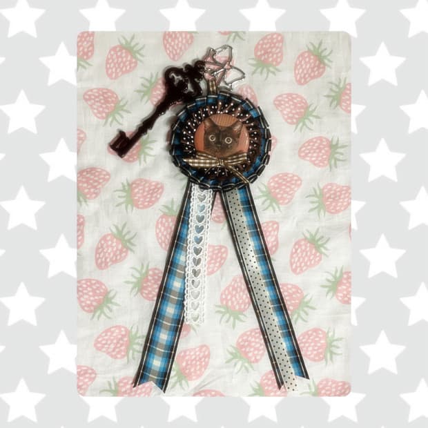 🐈‍⬛ 초코캣 로제트 키링 🌀