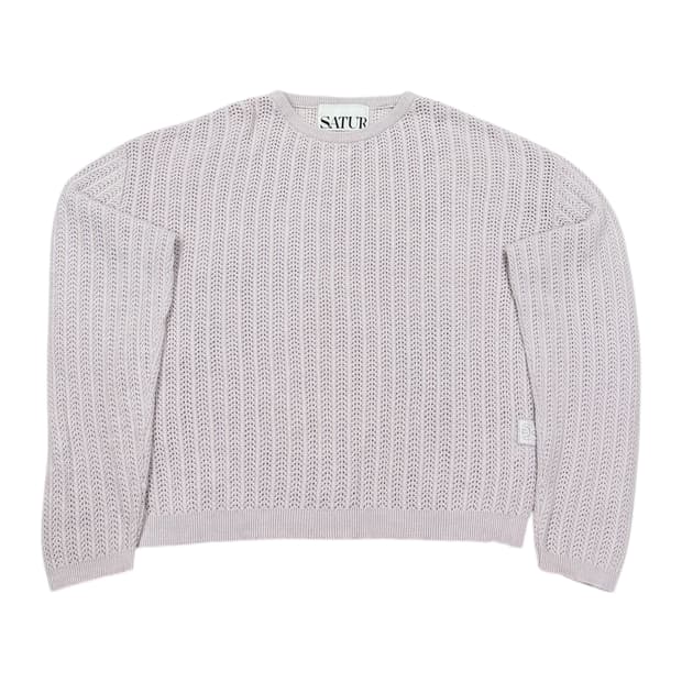 세터 이비자 내추럴 메시드 니트 라벤더 핑크 L