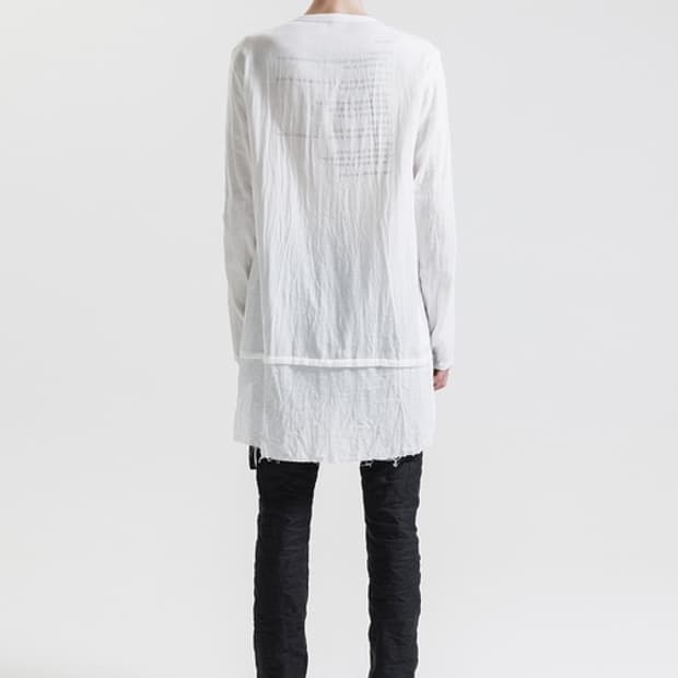 nude:masahiko maruyama 백프린팅 리버서블 셔츠 1siz