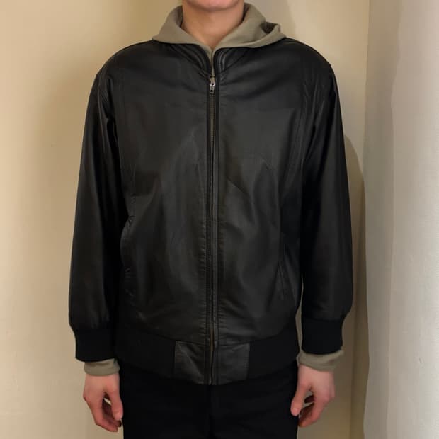 vtg lambskin middle neck jacket