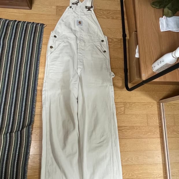 칼하트 오버롤 멜빵 팬츠 베이지 28x34