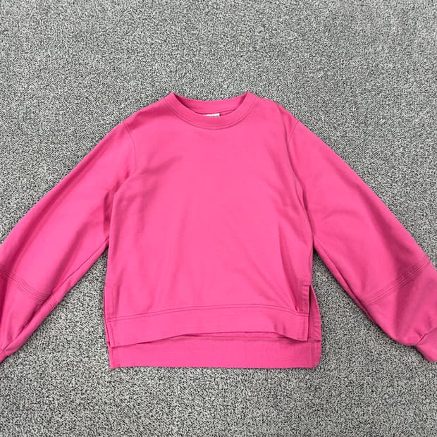 GANNI 크루넥 벌룬 맨투맨