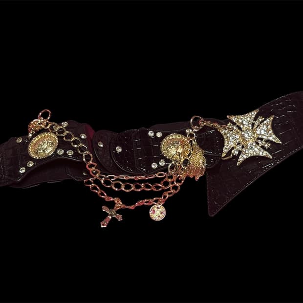 d.i.a 다이아 디아 갸루 벨트 핀터매물 새상품 오네갸루 y2k 펑크