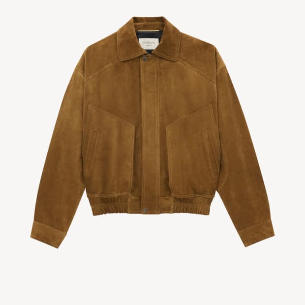 생로랑 스웨이드 자켓 채정안 자켓 새제품 34 사이즈