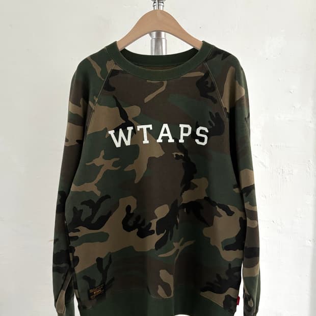 WTAPS 카모 로고 맨투맨