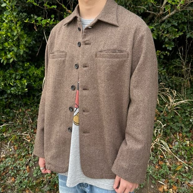 rakines 라키네스 shujujyu top sergr 울 셔켓 자켓