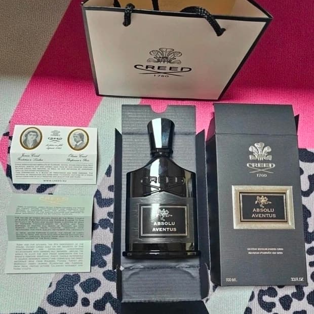 크리드 앱솔루 어벤투스100ml 남성향수 미개봉 새상품 쇼핑백