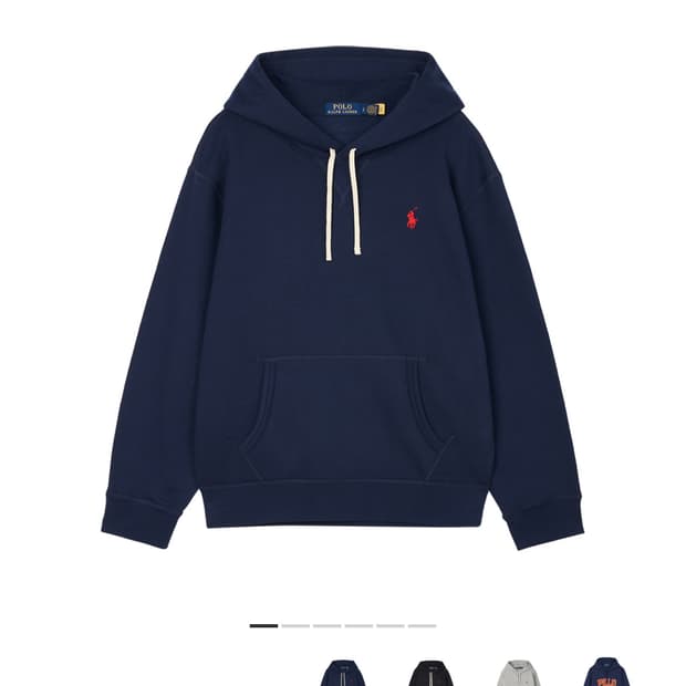 (크림 구매 거의 새상품)폴로 랄프로렌 후드티 m