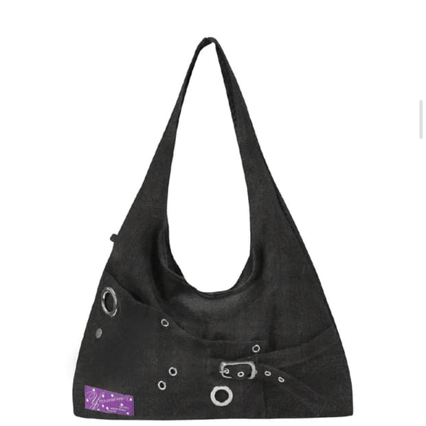 여밈 레이아웃백 블랙 숄더백 새상품