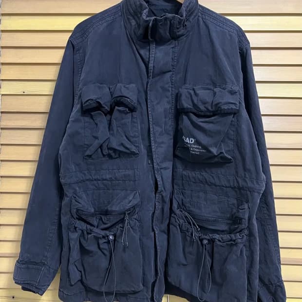 NSAD 남성 블랙 테크가먼트다잉자 워크자켓

