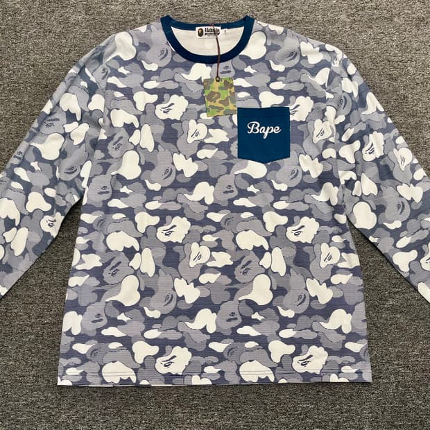 [110] 베이프 카모 포켓 롱슬리브 2XL