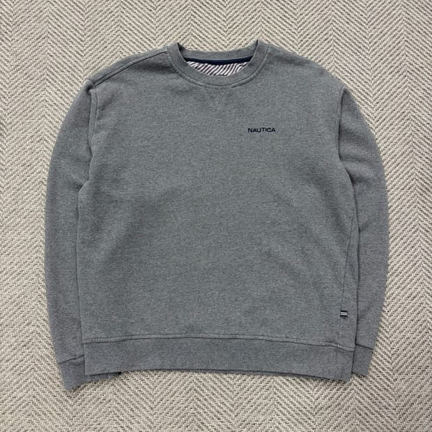 노티카 베이직 로고 맨투맨 v2514