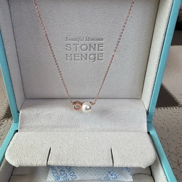 스톤헨지 14k 진주 목걸이 (새상품)