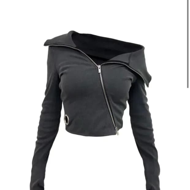 kimyo 키묘 언발 집업 unbal full zip up