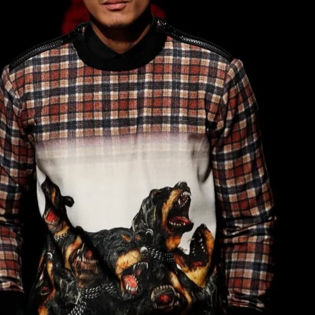 [S] 지방시 FW11 타탄 로트와일러 스웻셔츠