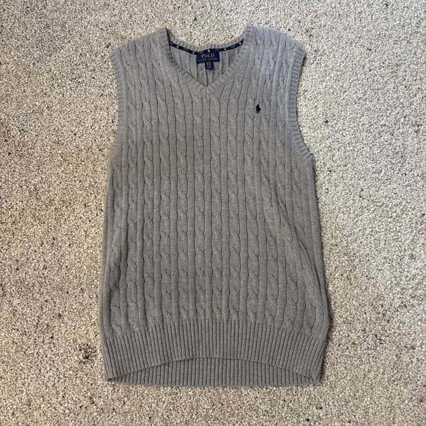 폴로 니트 조끼