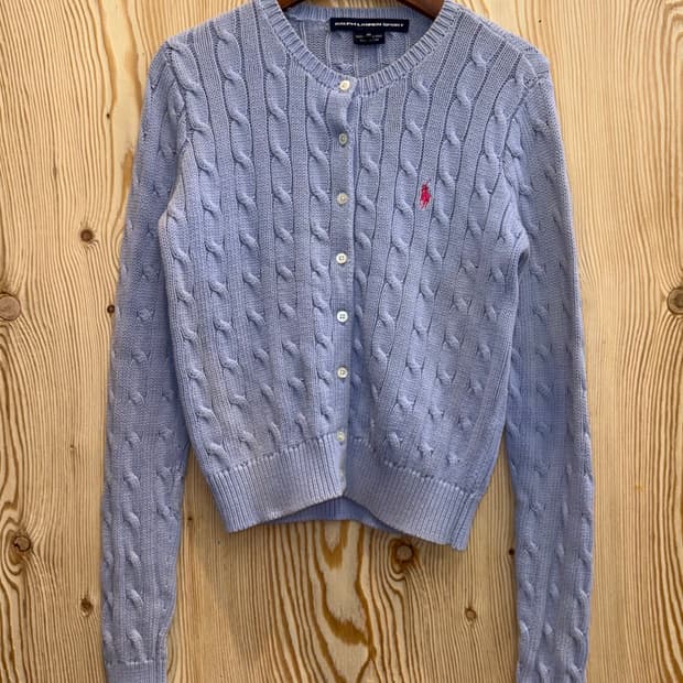 폴로 랄프로렌  케이블 니트 가디건