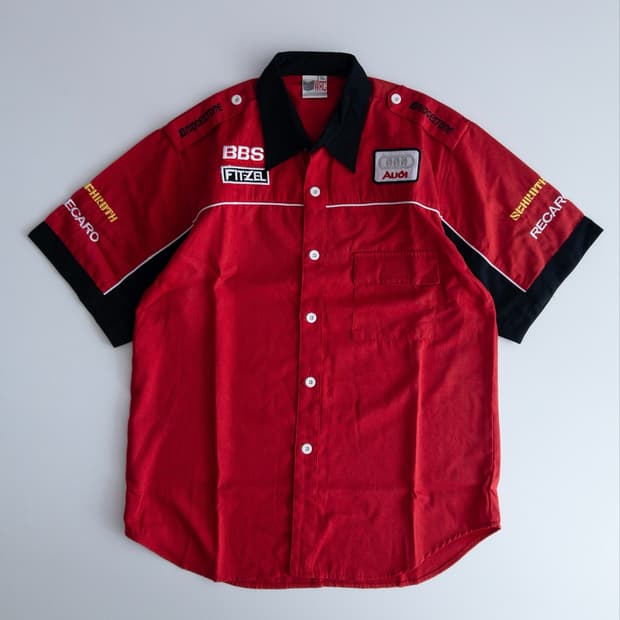 WRC 아우디 크루 레이싱 반팔 셔츠 XL (100)