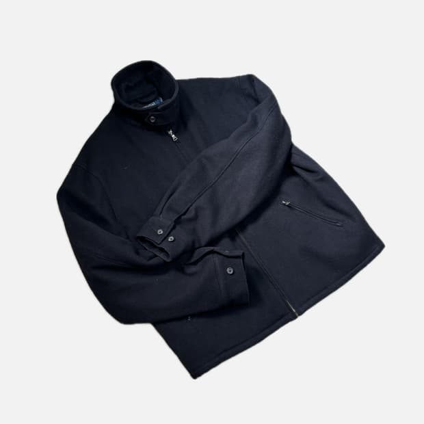 Polo Ralph Lauren 울 블루종 하프 코트