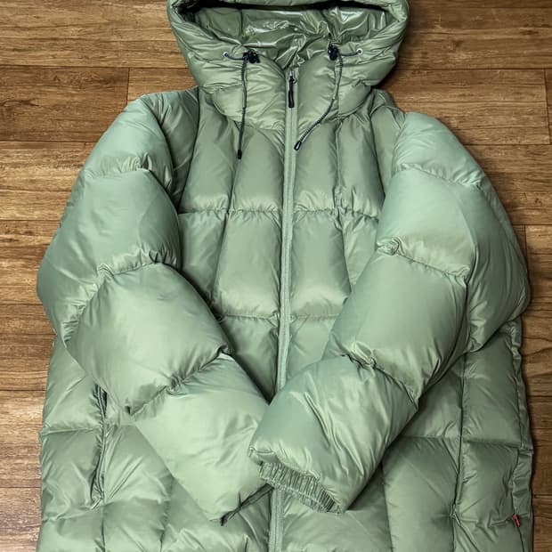 유니폼브릿지 덕다운 패딩 XL 올리브 