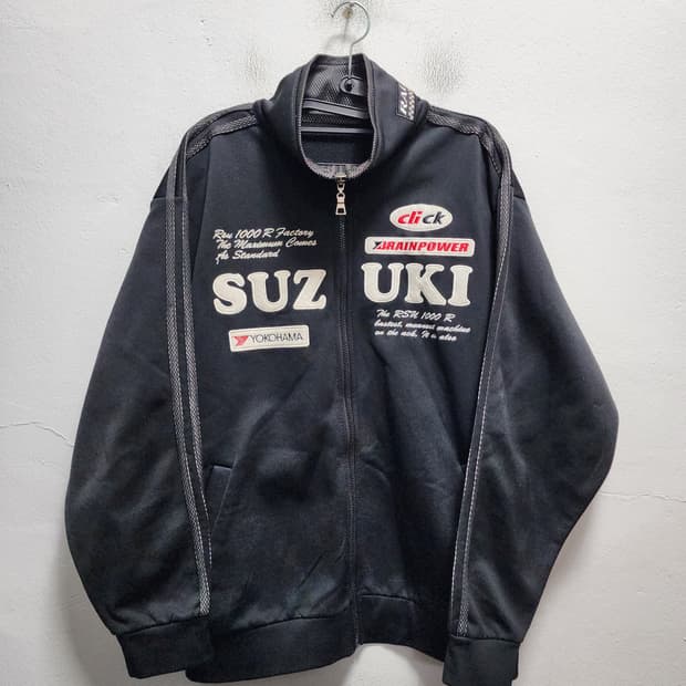 JPN 스즈키 레이싱 블랙 트랙 자켓