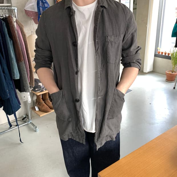 Nest robe confect 린넨 커버올 자켓