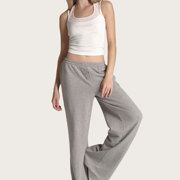 클리시어 Soft layered sleeveless, White
