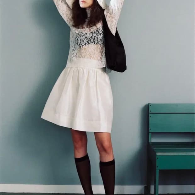 홈오브하이 Hai x 낫띵리튼 실크 스커트 (새상품)