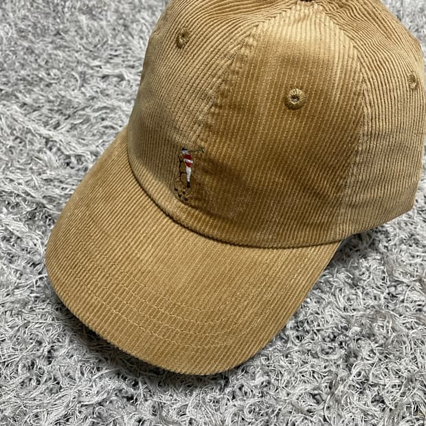 폴로Polo 컬러포니 베이지 코듀로이 캡 Free