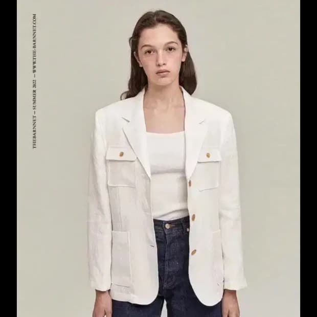 더바넷 린넨자켓 