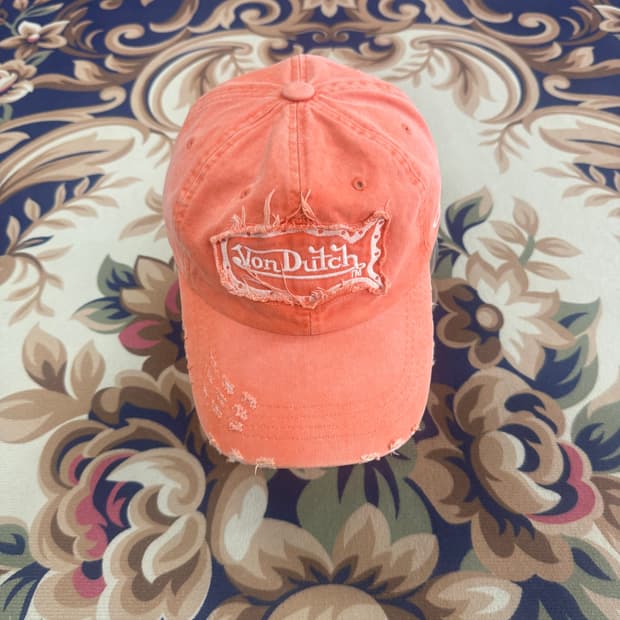 00s 본더치 VONDUTCH 로고 볼캡(오렌지)