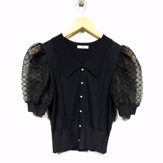 잇 미샤 it MICHAA 퍼프 슬리브 카라 니트_55