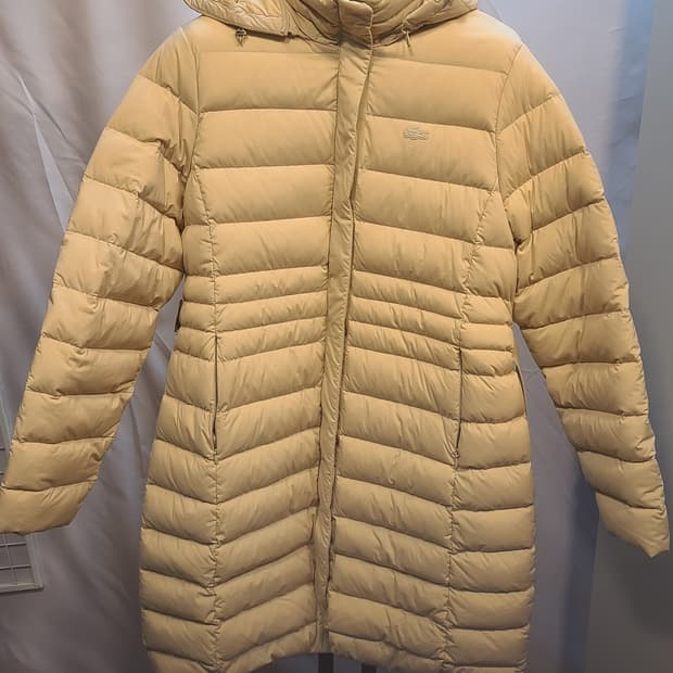 라코스테 롱패딩 100