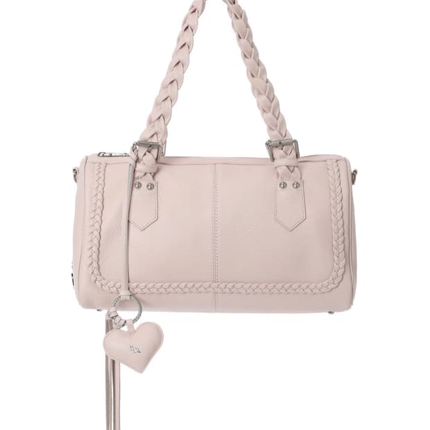 쓰리타임즈 브레이드백 핑크 braid bag