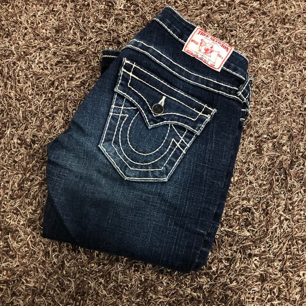 트루릴리전 Disco Joey Big T 부츠컷 플레어 데님 팬츠