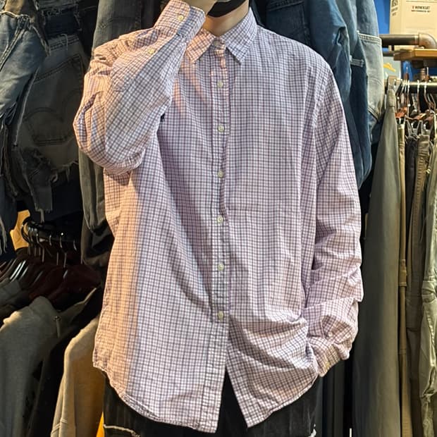 [No.9]Polo 폴로 체크 긴팔셔츠