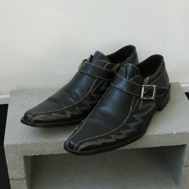 이탈리아 웨스턴 몽크 스트랩 드레스 슈즈 