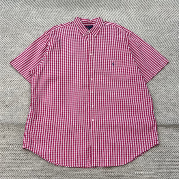 폴로 랄프로렌 체크 하프셔츠 r3670