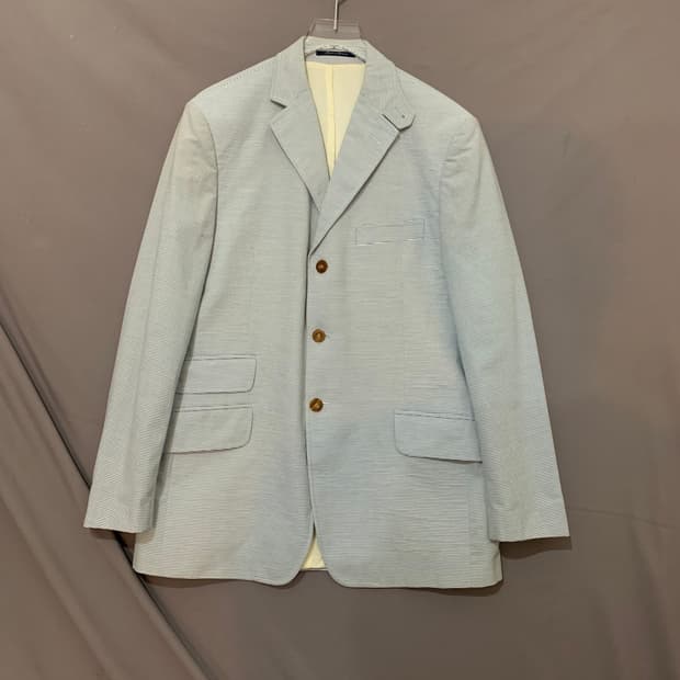 40R 타미힐피거 스트라이프 시어서커 블레이저 자켓