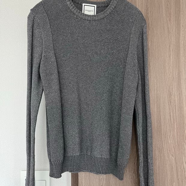 우영미 그레이 니트