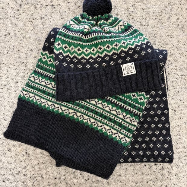 N227. N203 비밍 라이프스토어 니트 모자 목도리 세트 빔즈