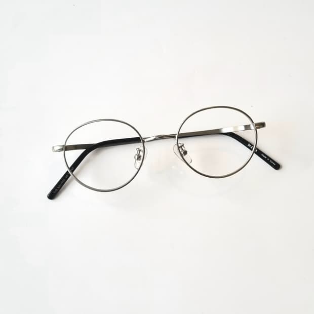 데드스탁 빈티지 원형시리즈 실버 안경테 557
