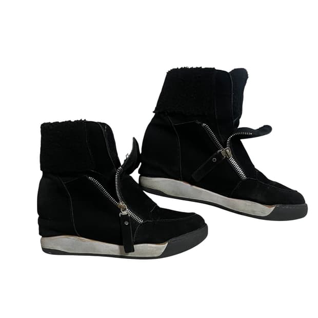 Vtg 지퍼 하이탑 스니커즈 웨지힐 250 Ash 릭오웬스st