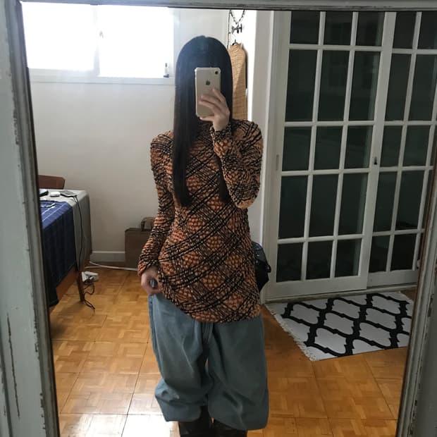 vintage pattern top