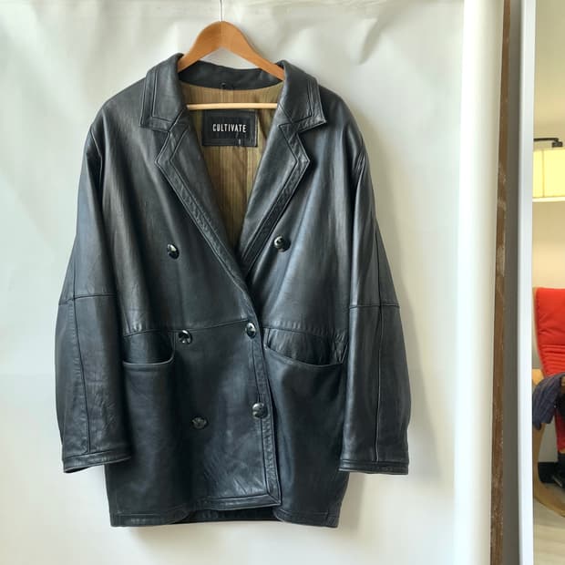 [CULTIVATE] sheepskin leather jacket