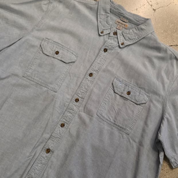 Carhartt 칼하트 연청 반팔셔츠