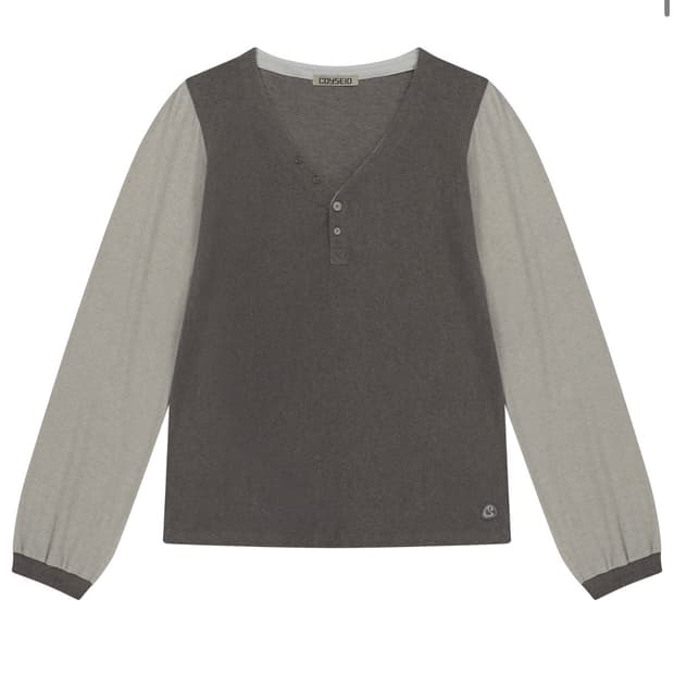 코이세이오 롱슬리브 SNUG BUTTON LONGSLEEVES BROWN