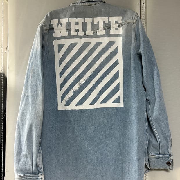 오프화이트 데님 자켓